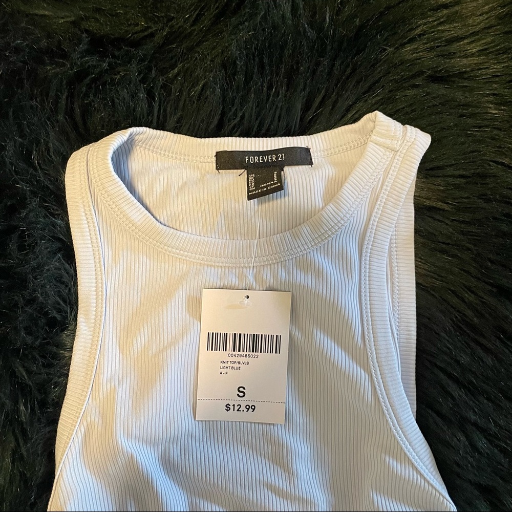 NWT F21 Ribbed Drawstring Tank - Picture 3 of 5